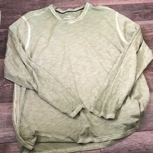 Tommy Bahama Light Green Long Sleeve Crewneck Shirt